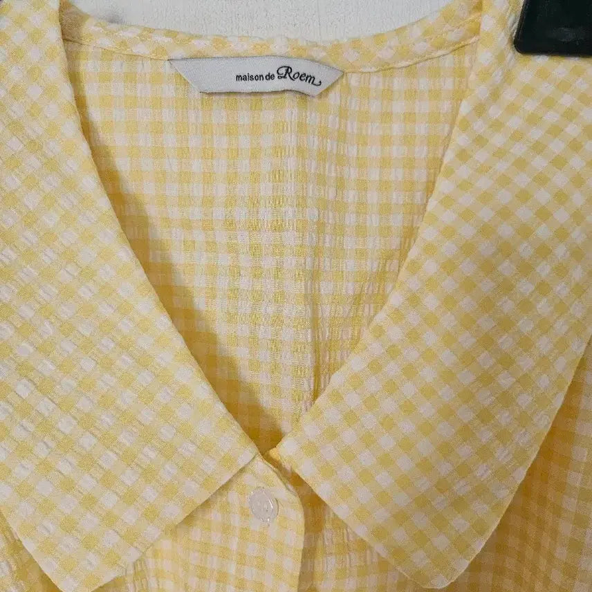 [BUNJANG] Roem Checked Cropped Shirt / 크롭셔츠