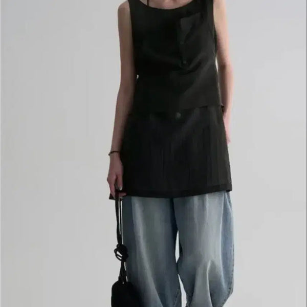 [BUNJANG] A'second Layered Dress S / 에이세컨즈 레이어드 원피스 s
