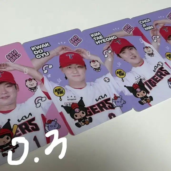 [BUNJANG] Kurokku KBO Kia Tigers Park Jeong-woo Kim Tae-hyung Kwak Do-gyu Choi Ji-min Photocard / 기아타이거즈 기아 쿠로미 포카 양도
