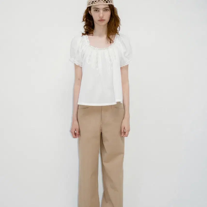 [BUNJANG] Ribbonbit Yeri Blouse Ivory / Ribbonbit Yeri Blouse lvory