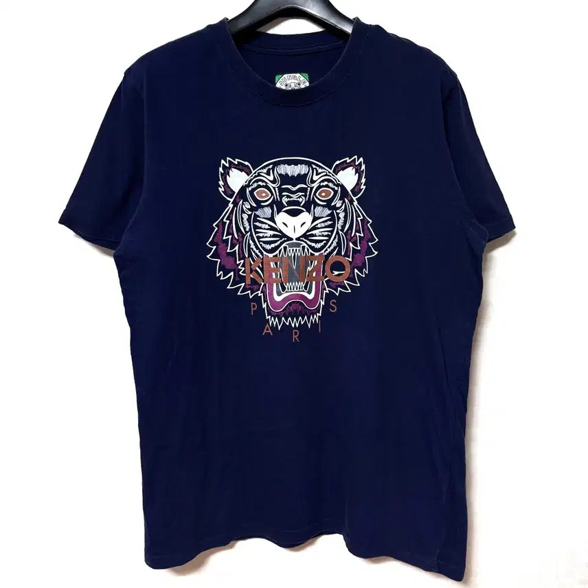 [BUNJANG] Kenzo Tiger Logo Short Sleeve T-Shirt Navy / [S,90]겐조 타이거 반팔티 네이비 kenzo