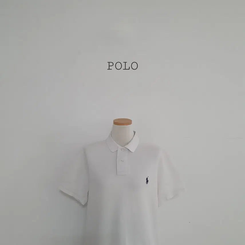 [BUNJANG] Polo Ralph Lauren White Short Sleeve Polo Shirt (Size M) / No.26072811 큐알 폴로 랄프로렌 반팔 카라티 흰색