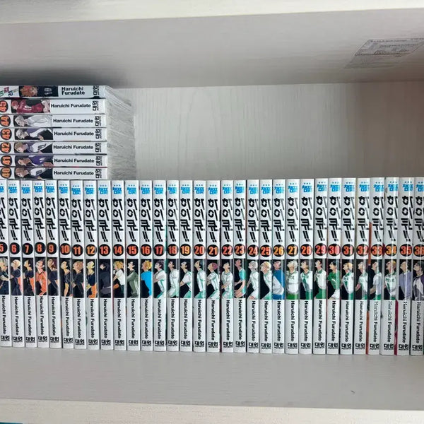 [BUNJANG] Haikyu!! Complete Manga Set (Vol. 1-45) + Haikyu!! Official Illustration Book (Haikyu!!) - Sealed / 하이큐!! 전권 만화책 1~45권 +하이컬러(공식 일러스트집)미개봉 포함