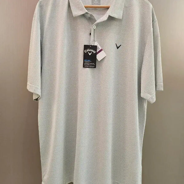 [BUNJANG] Callaway OPTI-DRI Functional Short-Sleeve Polo Shirt Off-White XXL (110) New / 캘러웨이 정품 OPTI-DRI 기능성 반팔 카라티 오프화이트 XXL(110) 새상품