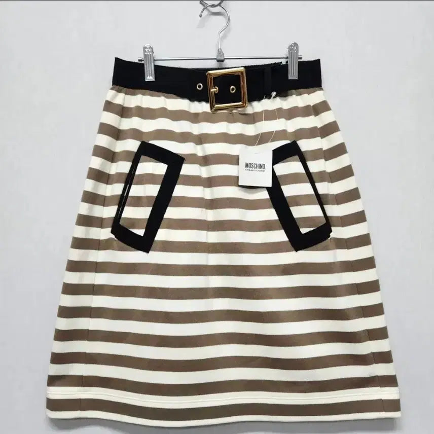 [BUNJANG] Moschino Striped Skirt / 모스키노  스트라이프 스커트 38(44)사이즈