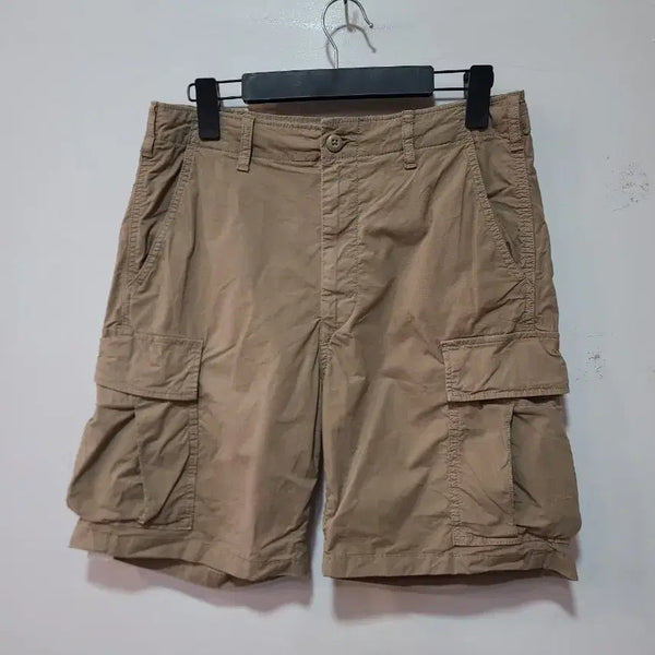 [BUNJANG] Uniqlo Cargo Shorts Beige Size S / 유니클로 카고 반바지 S 베이지 (30인치까지 가능)