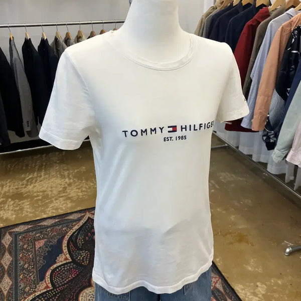 [BUNJANG] Tommy Hilfiger Big Logo T-Shirt / 타미힐피거 빅 로고 티셔츠