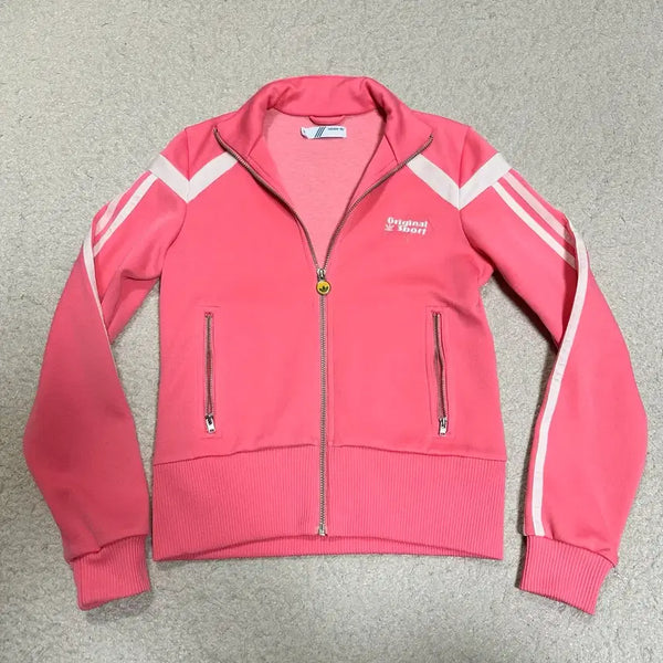 [BUNJANG] Adidas Pink Track Top Jersey Women's Size 36 / 아디다스 져지 핑크 트랙탑 여성 36