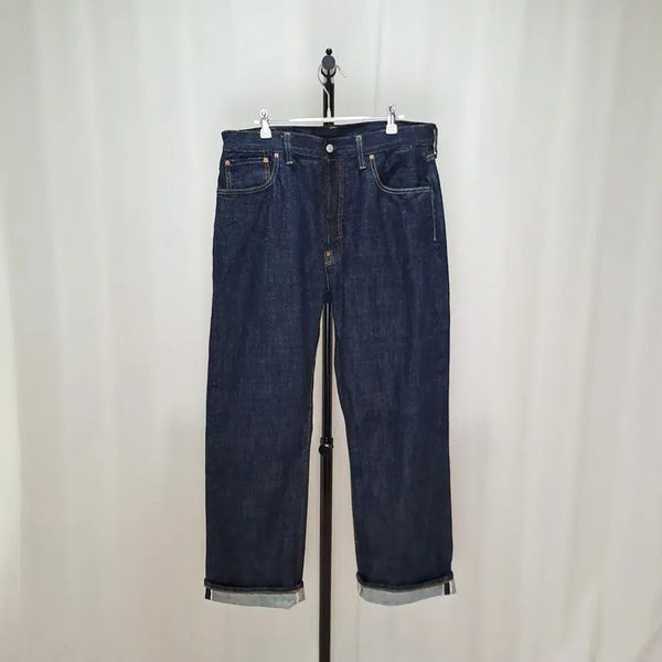 [BUNJANG] Outstanding 30S Cinch Back Selvedge Denim Pants (Size 33) / (택포) 아웃스탠딩 30S 신치백 셀비지 데님 33 C248