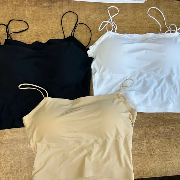 [BUNJANG] 3-Piece Sleeveless Top Set (Black/White/Beige) / [미착용새상품] 3종 나시 세트 (블랙/화이트/베이지)