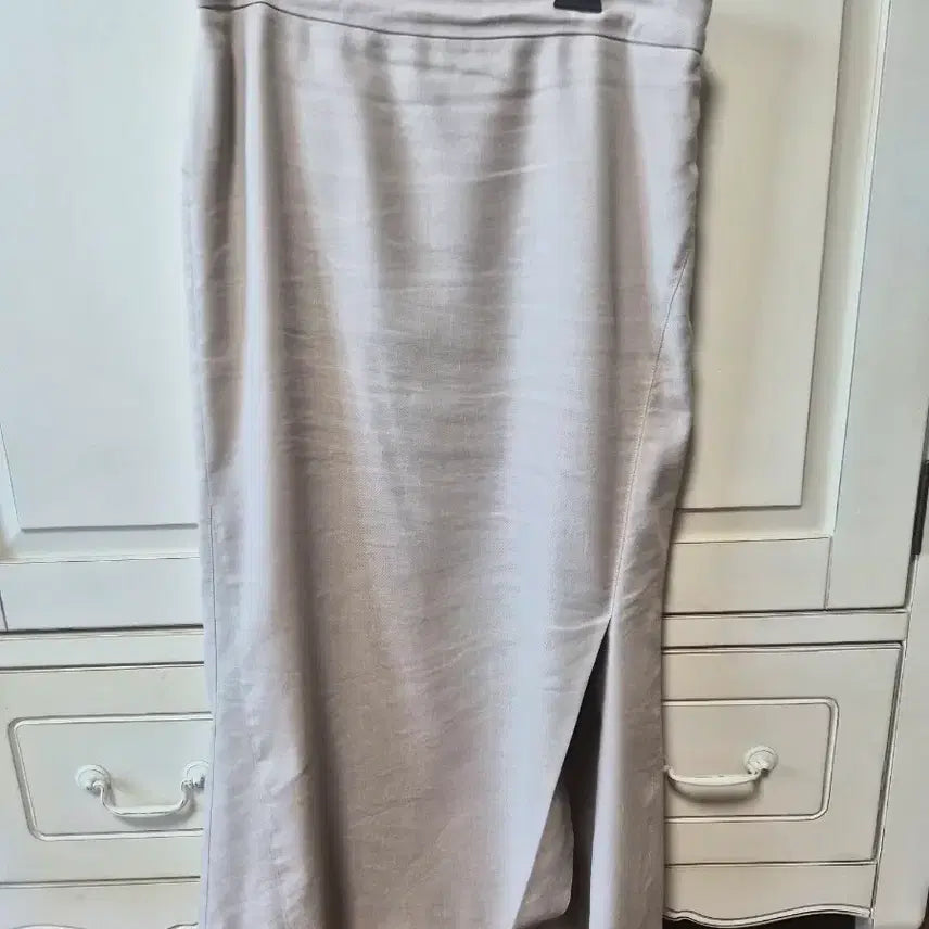 [BUNJANG] TIME Linen Skirt Beige Size 55 / 타임린넨스컷
