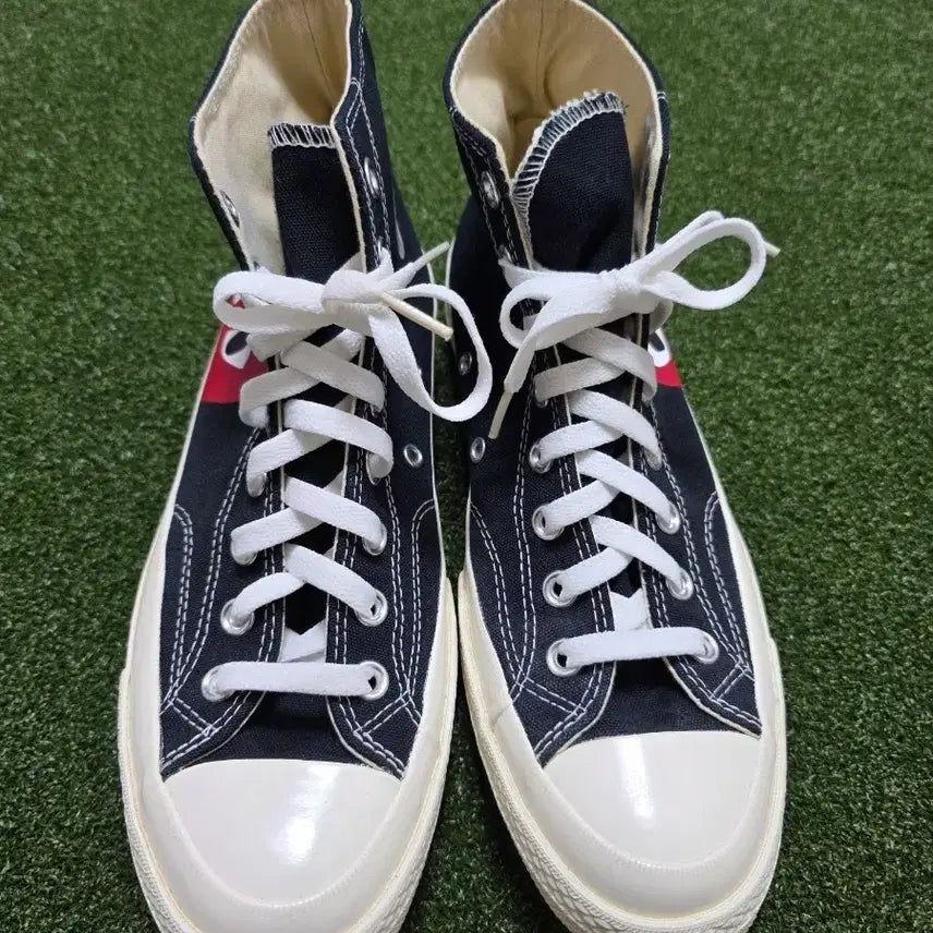 [BUNJANG] Comme des Garçons Converse High-Top Black / 꼼데가르송 컨버스 하이탑 블랙