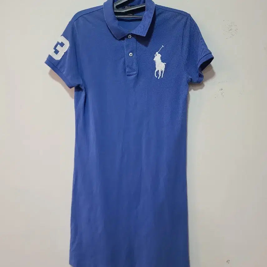 [BUNJANG] Ralph Lauren Blue Big Pony Polo Dress S / 랄프로렌 블루 빅포니 폴로 원피스 S