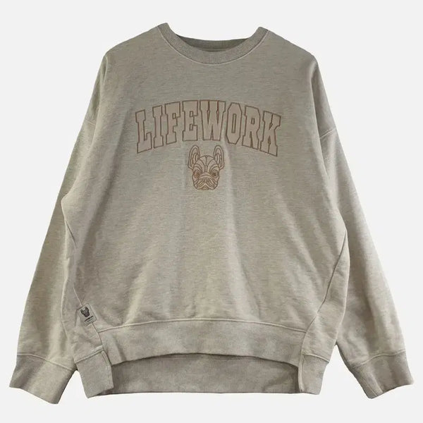 [BUNJANG] Life Work Men's Sweatshirt Beige M N8938 / 라이프워크 베이지 남자 맨투맨 M N8938