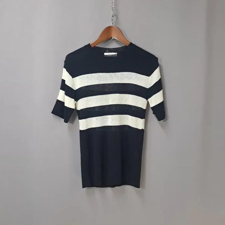 [BUNJANG] TWEE Striped Short-Sleeve Knit Top / TWEE 스트라이프 반팔 니트
