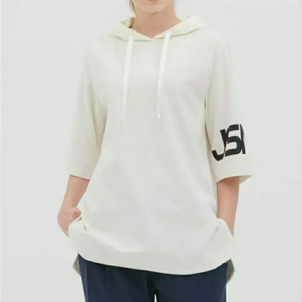 [BUNJANG] Jill Stuart Sport New York Half Sleeve Hoodie T-shirt / [95]질스튜어트스포츠뉴욕 반팔 후드티