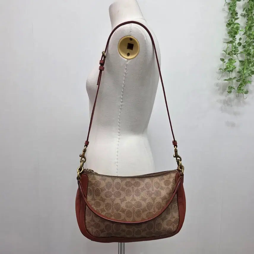 [BUNJANG] Coach Sutton Hobo Tote Shoulder Bag Beige/Brown / 코치 서튼 호보 토트겸 숄더백