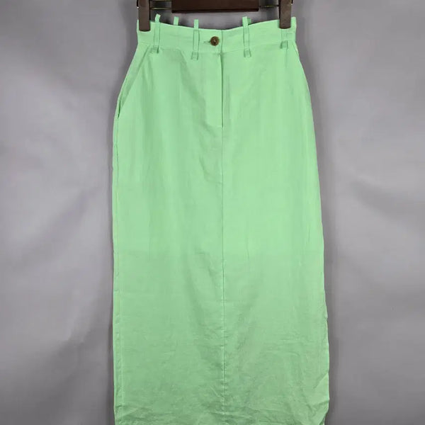 [BUNJANG] Topdressing Linen High-Waisted Summer Long Skirt / [무료배송]탑드레싱 S 여성 린넨 마 100% 하이웨이스트 여름 롱 스커트 치마