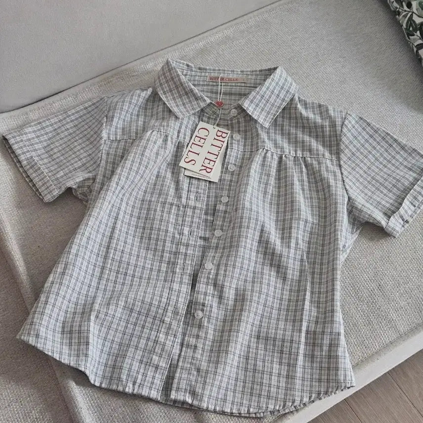 [BUNJANG] Bittersells Elodie Check Shirt Size S / 새상품) 비터셀즈 엘로디 체크 셔츠 1(S)