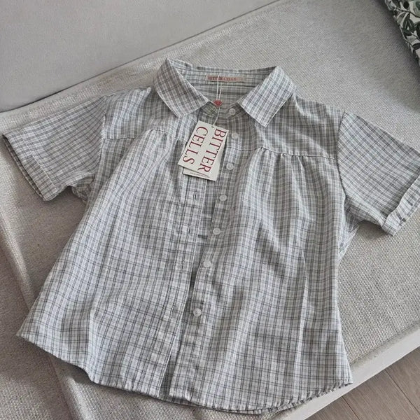 [BUNJANG] Bittersells Elodie Check Shirt Size S / 새상품) 비터셀즈 엘로디 체크 셔츠 1(S)