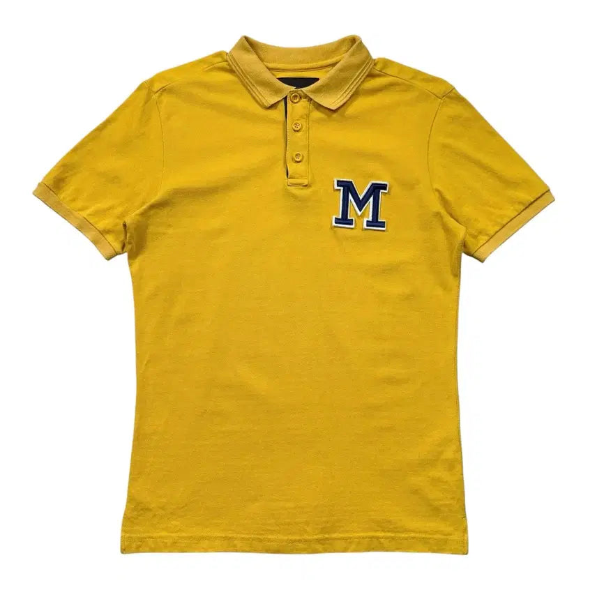 [BUNJANG] MLB Big Wappen Pique Short-Sleeve Polo T-Shirt / MLB 빅 와펜 피케 반팔 카라티