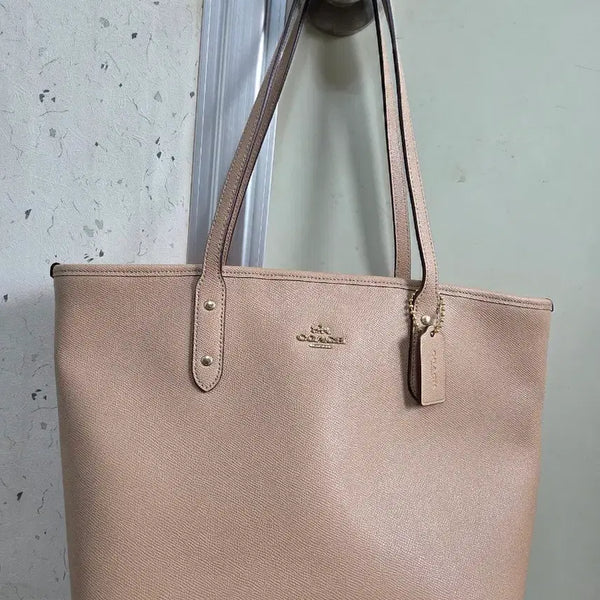 [BUNJANG] Coach Beige Tote Bag / 코치 토트백 베이지