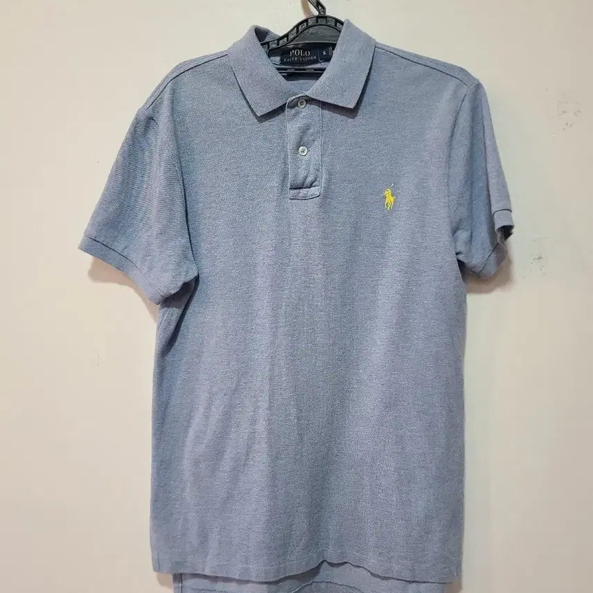 [BUNJANG] Polo Ralph Lauren Custom Fit T-Shirt Sky Blue Size S / 폴로 랄프로렌 카라티 S 하늘색 커스텀핏