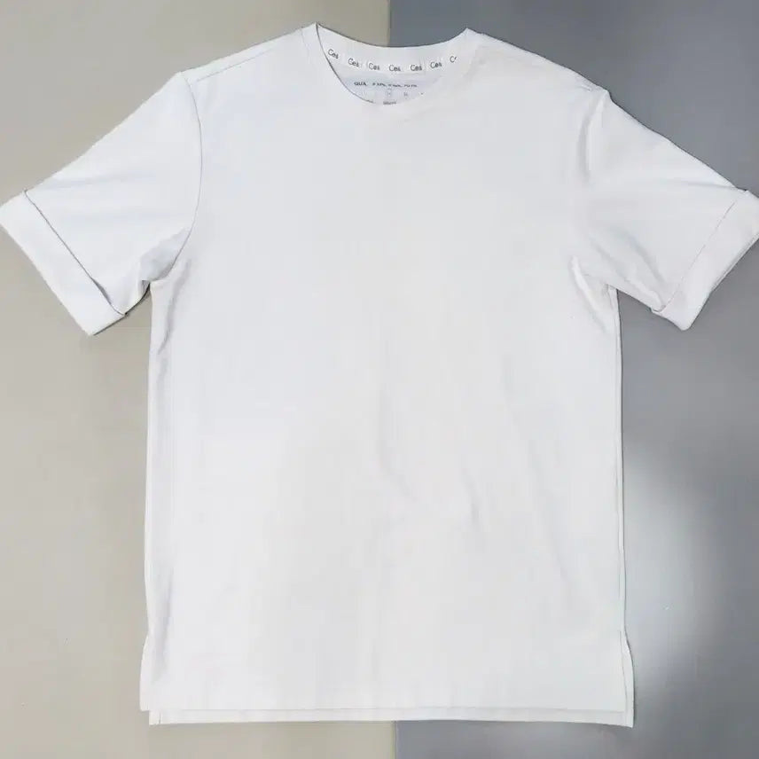 [BUNJANG] CE&N Round Roll-up Short-Sleeved T-Shirt / 씨이앤 라운드 롤업 반팔 티셔츠