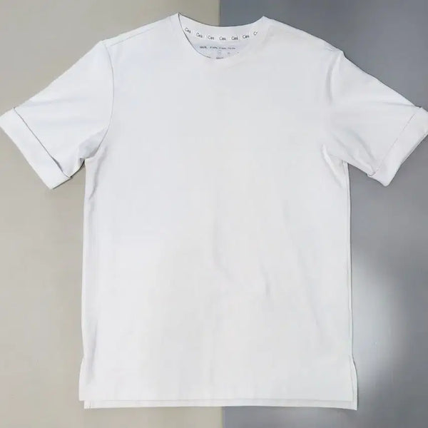 [BUNJANG] CE&N Round Roll-up Short-Sleeved T-Shirt / 씨이앤 라운드 롤업 반팔 티셔츠