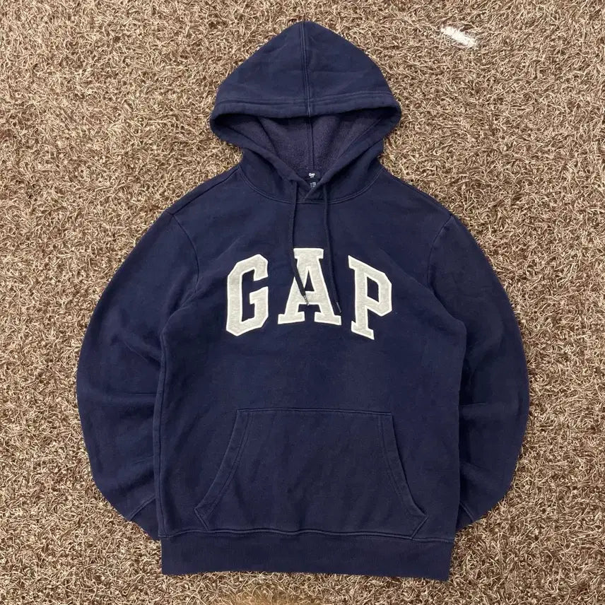 [BUNJANG] GAP Navy Logo Hoodie XXS / XXS GAP 갭 로고 네이비 후드티