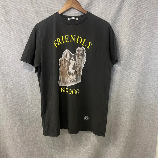 [BUNJANG] TheOpen Product Friendly Big Dog Printing T-Shirt / 더오픈프로덕트 프렌들리 빅독 프린팅 반팔 티셔츠