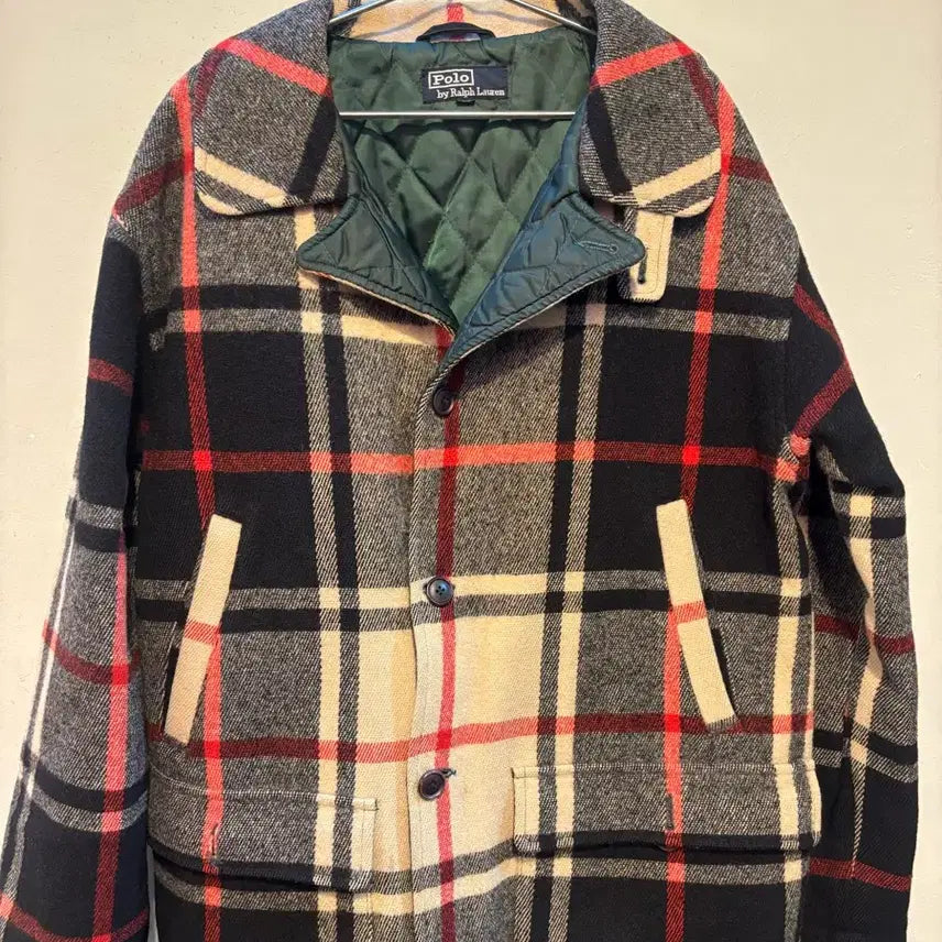 [BUNJANG] Polo Ralph Lauren Quilted Check Jacket / 폴로랄프로렌 정품 누빔 체크 자켓