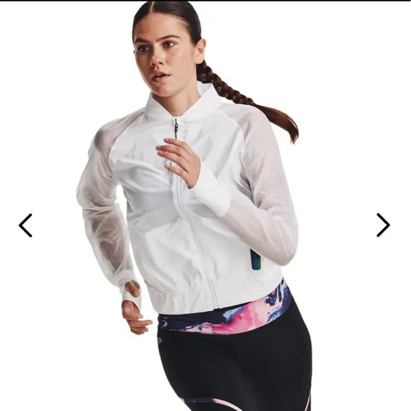 [BUNJANG] Under Armour White Windbreaker Jacket (New) / 언더아머 바람막이 흰색 (새제품)