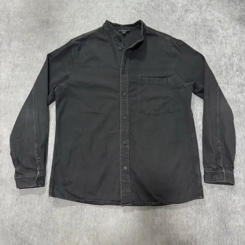 [BUNJANG] COS China Collar Black Denim Shirt / L COS 코스 차이나카라 흑청 데님 셔츠