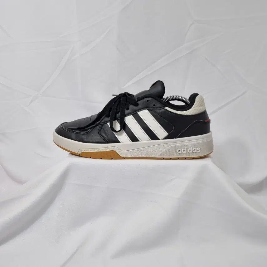 [BUNJANG] Adidas Court Beat Sneakers White Black Vintage / 빈티지하서 260 아디다스 코트비트 흰검 스니커즈