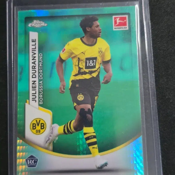 [BUNJANG] 2023/24 Topps Chrome Julien Duranville Dortmund Green Parallel Rookie Card / 23/24탑스크롬 도르트문트 쥘리엥 듀랑빌 그린패러렐 축구카드