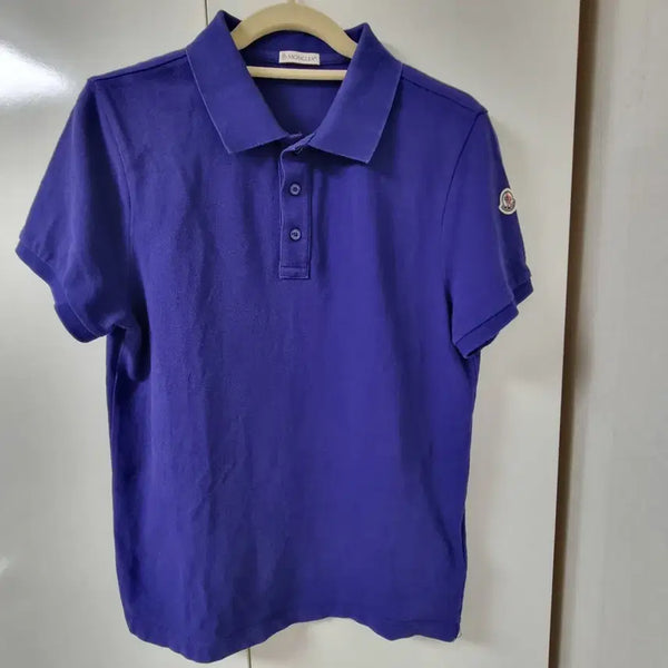 [BUNJANG] Moncler Blue Short Sleeve Polo T-Shirt / 특가!!<정품> 몽클레어 블루 반팔 카라티