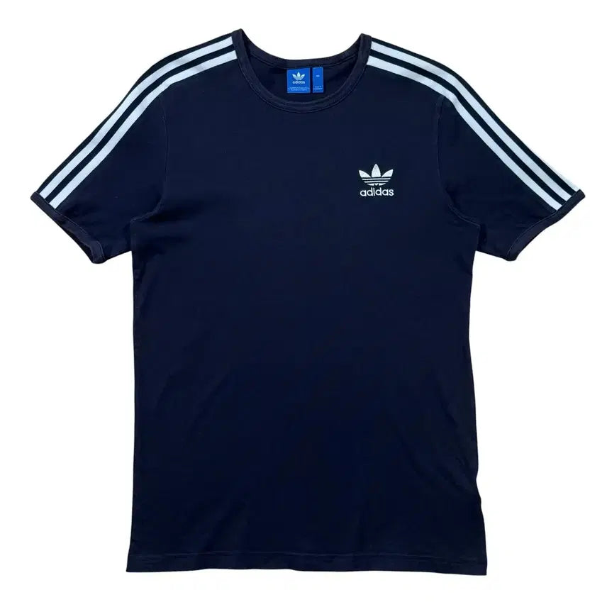 [BUNJANG] Adidas 3-Stripes Trefoil Short Sleeve T-Shirt / 아디다스 3스트라이프 트레포일 반팔 티셔츠