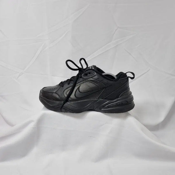 [BUNJANG] Nike Air Monarch IV All Black Vintage Sneakers / 빈티지하서 245 나이키 에어 모나크 올 블랙 스니커즈