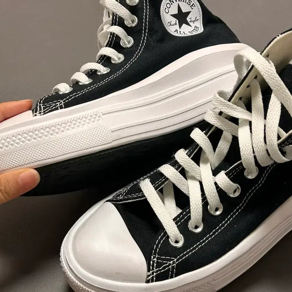 [BUNJANG] Converse Chuck Taylor All Star Move Platform High Top Sneakers Black / 컨버스 척테일러 올스타 무브 블랙 240