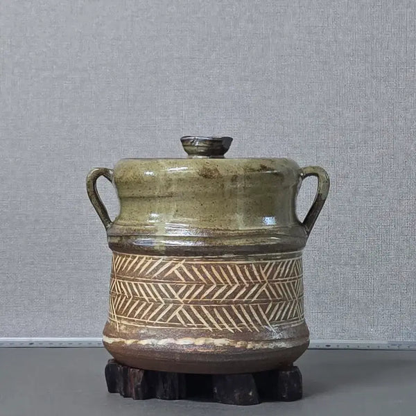 [BUNJANG] Docheon Cheon Han-bong Celadon Tea Utensil Water Jar / 도천 천한봉 차도구 수지
