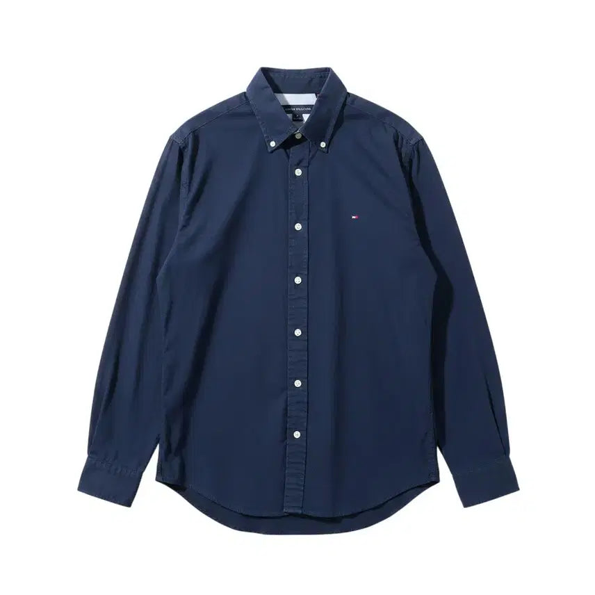[BUNJANG] Tommy Hilfiger Navy Shirt Men's Medium / 남성M/ 타미힐피거 네이비 셔츠 남방NV