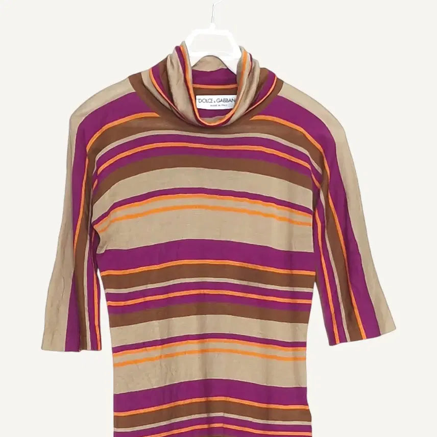 [BUNJANG] Dolce & Gabbana Striped Turtleneck Knit / 돌체앤가바나 DOLCE&GABBANA 스트라이프 터틀넥 니트 9_A604