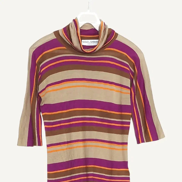[BUNJANG] Dolce & Gabbana Striped Turtleneck Knit / 돌체앤가바나 DOLCE&GABBANA 스트라이프 터틀넥 니트 9_A604