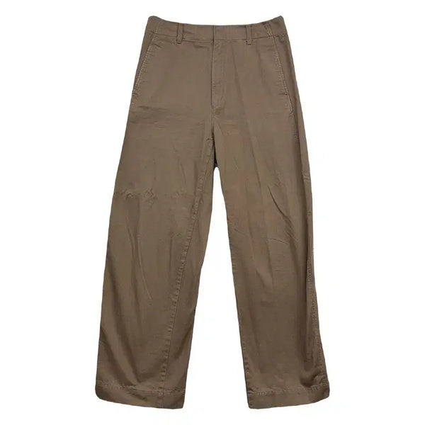 [BUNJANG] Uniqlo U Women's Brown Wide Fit Cotton Pants Size 70 / 유니클로 U 브라운 여자 와이드핏 면바지 70