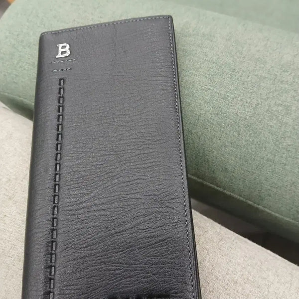 [BUNJANG] Bally Men's Leather Long Wallet Black / 발리 남성 가죽 장지갑 블랙