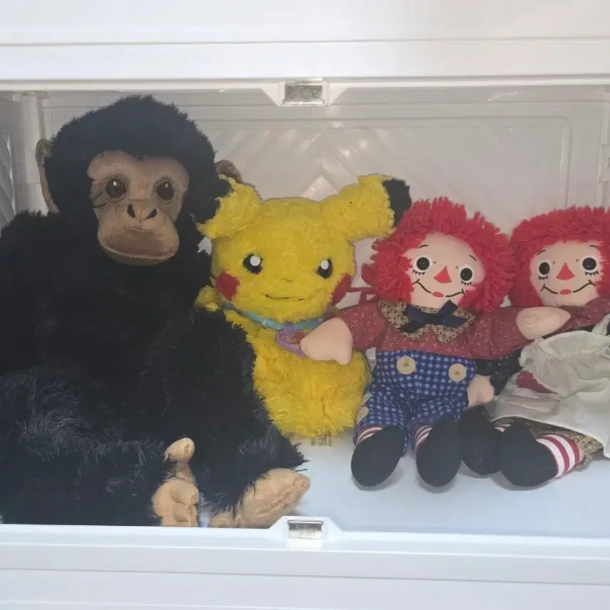 [BUNJANG] IKEA Gorilla, Who Are You Pikachu, Anne & Andy Ragdoll Dolls - 4pc Set / 고전 빈티지 인형 4종 일괄로 팝니다!