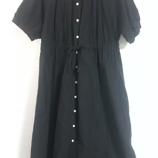 [BUNJANG] Nannigoo Black Linen Long Dress / 난닝구  블랙  린넨 롱원피스 새상품