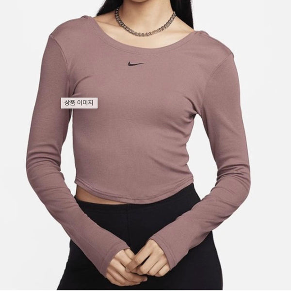 [BUNJANG] Nike Scoop Neck T-Shirt Rose Gold M / 나이키 스쿱넥 로즈골드 m