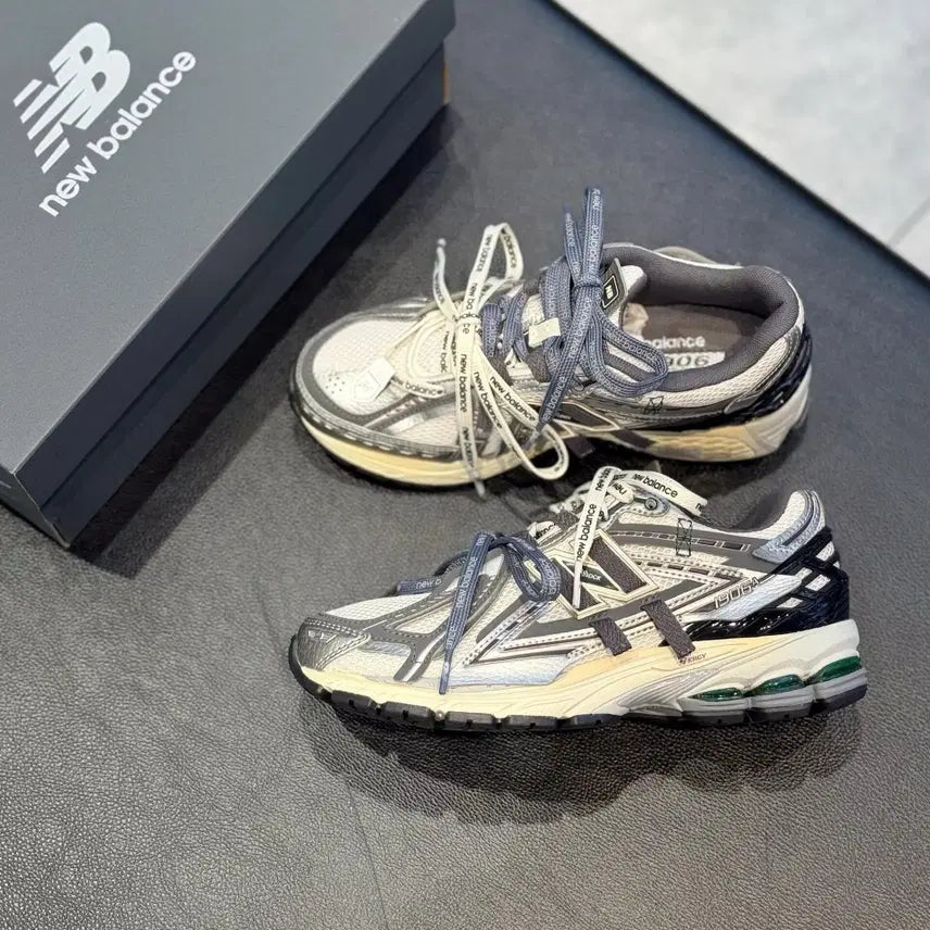 [BUNJANG] New Balance 1906R Multi-Lace Design Breathable Mesh Vintage Washed Daily Unisex Sneakers / 뉴발란스 1906R 다중끈 디자인 통기성 메쉬 빈티지 워싱 데일리 남녀 운동화
